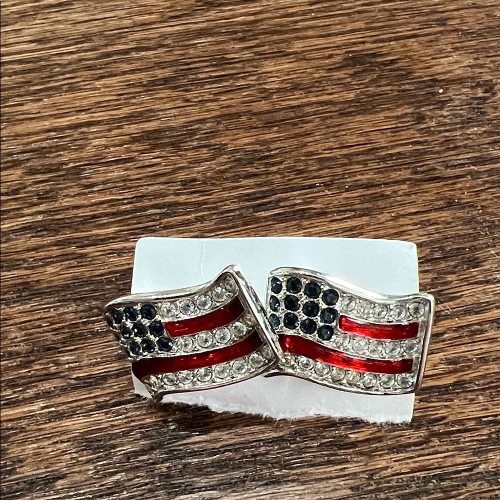 Swarovski American Flag Cufflinks